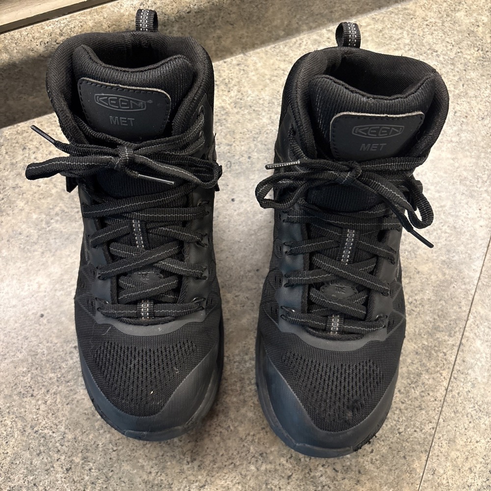 Keen MET MT EH Boots Black Work Boot Men's Size 8.5W ASTM F2413-18 F3445-21 - Picture 2 of 13